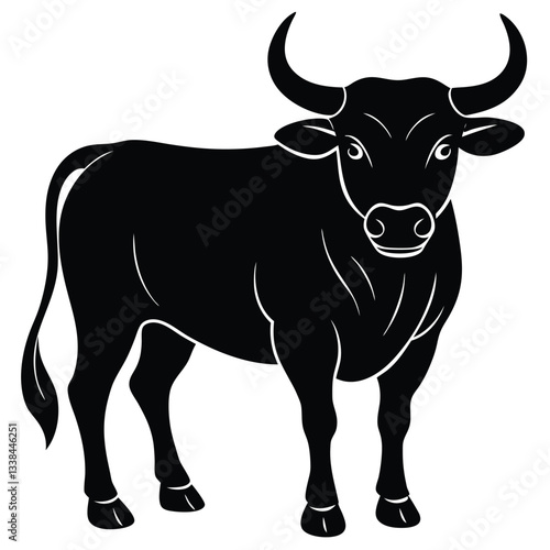 Bull Vector Shilhoette Single icon