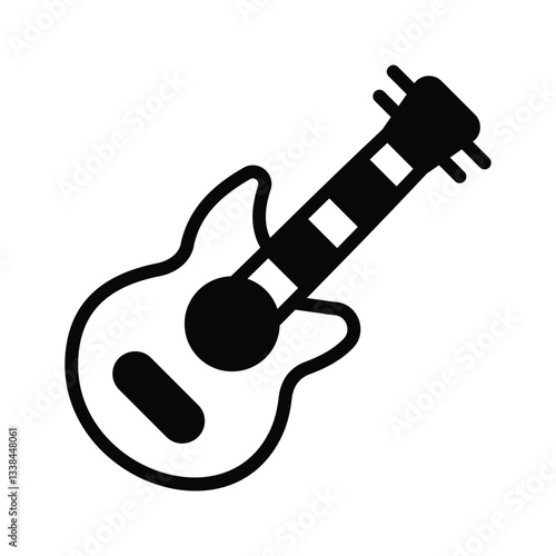Grab this handy glyph style icon of guitar