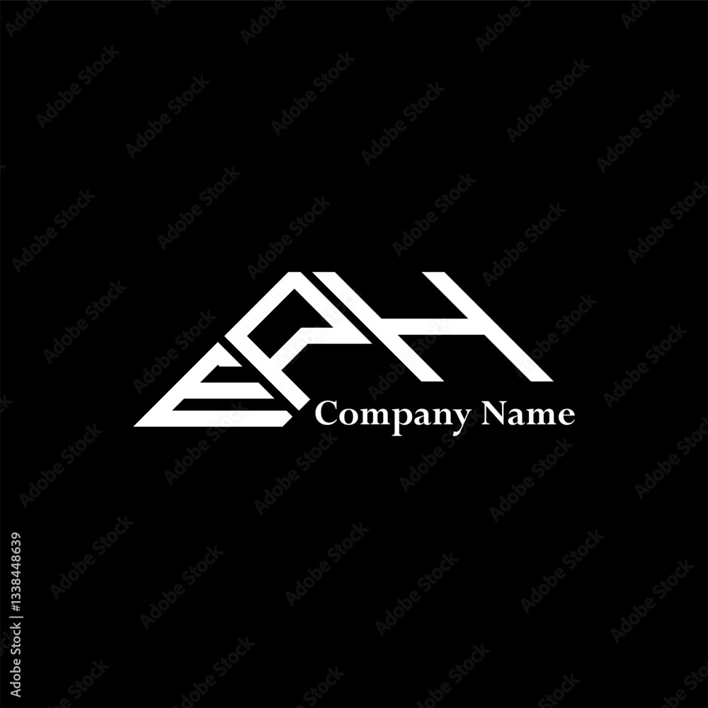 Obraz premium EPH logo design, EPH simple and modern logo. EPH luxurious alphabet design