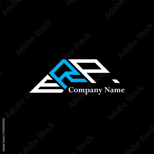 ERP logo design, ERP simple and modern logo. ERP luxurious alphabet design