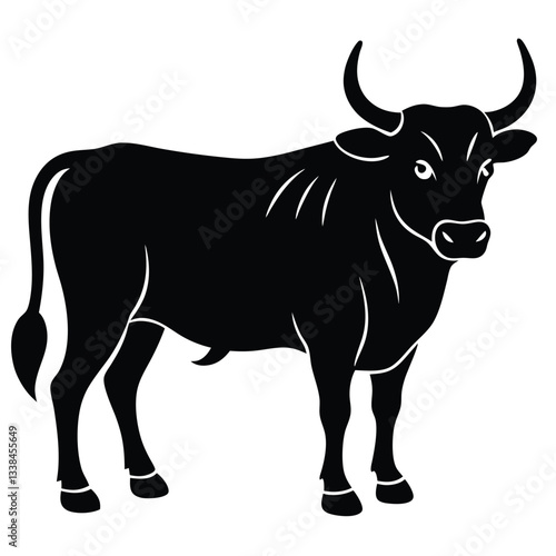 Bull Vector Shilhoette Single icon