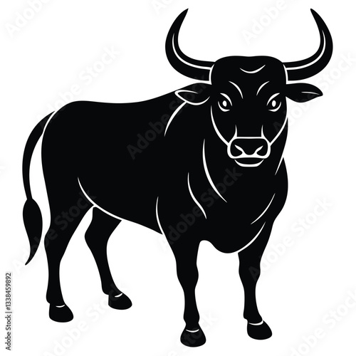 Bull Vector Shilhoette Single icon