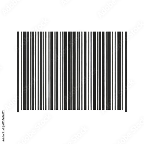 Hand-Drawn Barcode Art isolated on transparent background