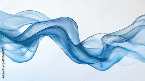 Abstract Blue Wave: Captivating abstract artwork features a flowing, ethereal blue wave, representing fluidity, elegance, and a sense of calm.