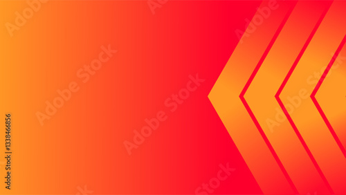 Reddish orange arrows pointing direction presentation background