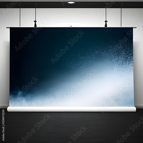 blank billboard on wall