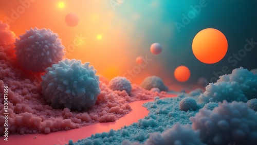 abstract background with clouds