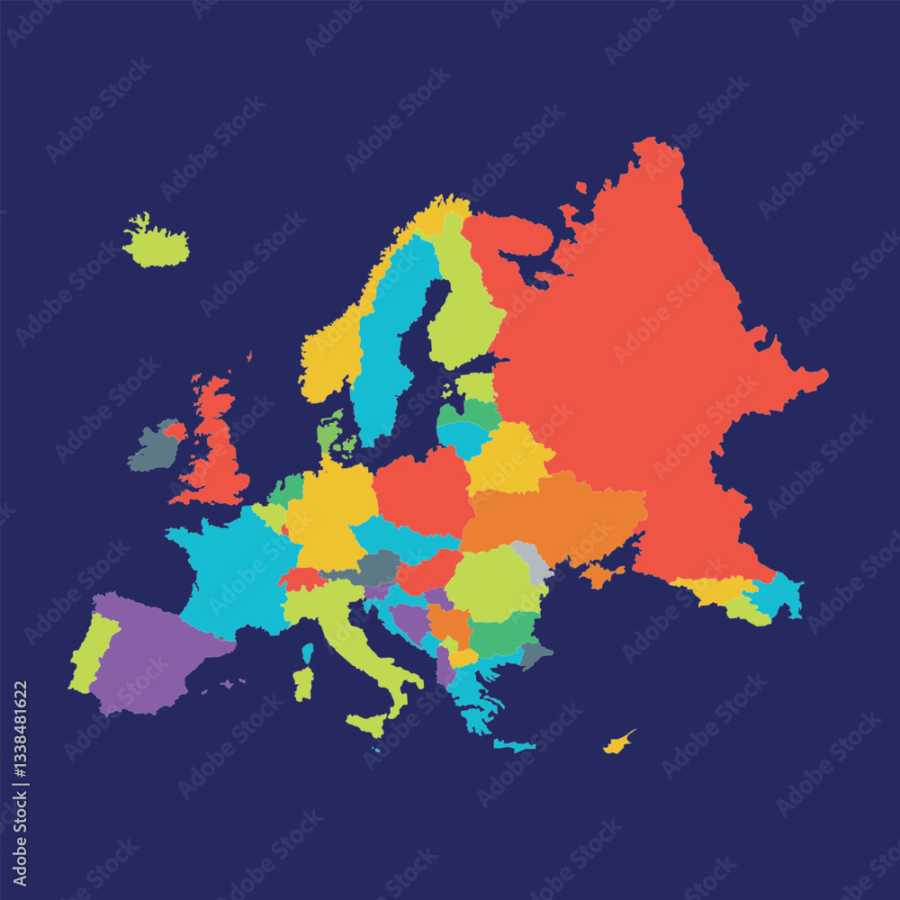 Obraz premium Multicolored world map infographic design