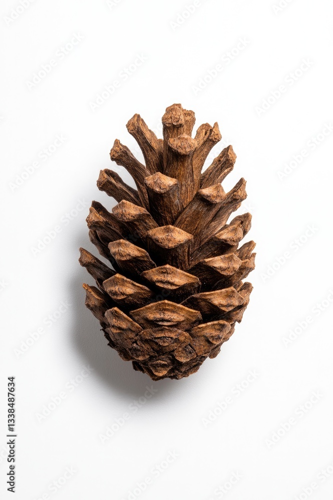Natural pine cone showcases intricate textures and earthy tones Natural pine cone showcases intricate textures and earthy tones