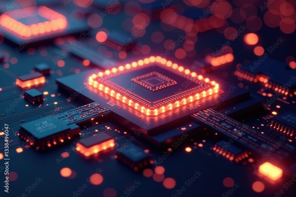 High-resolution image of numerous processor cores on a silicon wafer , technology, cores High-resolution image of numerous processor cores on a silicon wafer , technology, cores