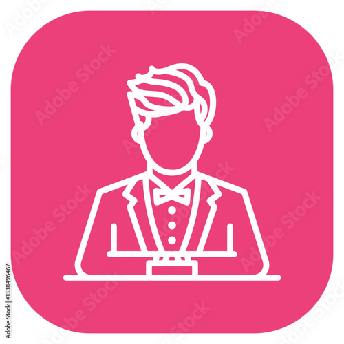 Film Festival Judge Vector Icon
