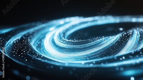 Whirlwind of Energy: A mesmerizing display of swirling energy, showcasing the dynamic flow of luminous particles, embodying concepts like innovation, data streams, and abstract motion.