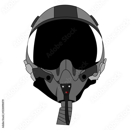 Fighter Pilot Front View Vector Image