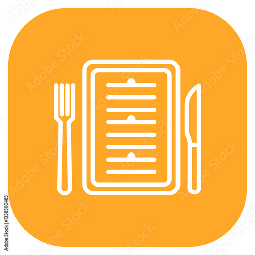 Wedding Dinner Menu Icon