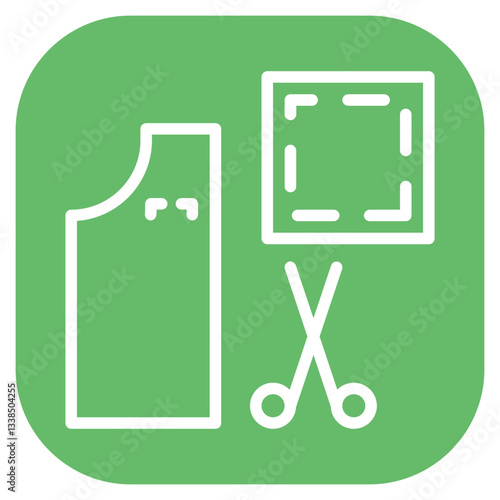 Pattern Cutting Vector Icon