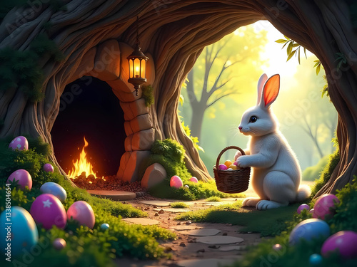 The Easter Bunny’s Enchanted Hideout