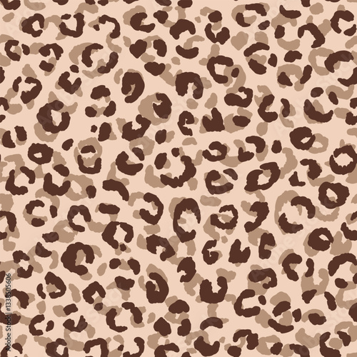 Abstract modern leopard seamless pattern. Animals trendy background. Color decorative vector stock illustration for print, card, postcard, fabric, textile. Modern ornament of stylized skin.