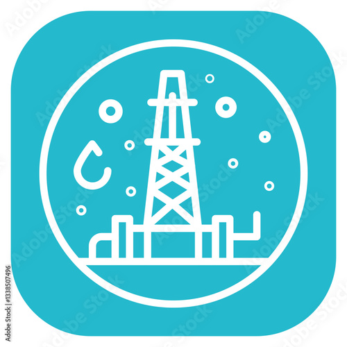 Hydraulic Fracturing Icon