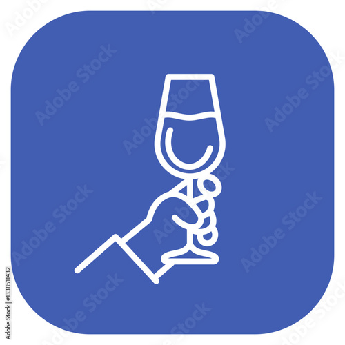 Midnight Toast Vector Icon