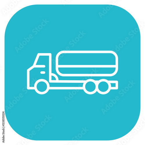 Jet Fuel Truck Icon