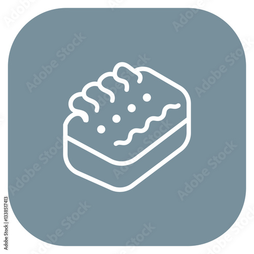 Body Scrubber Vector Icon