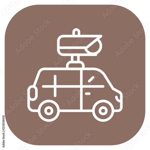 Surveillance Van Vector Icon
