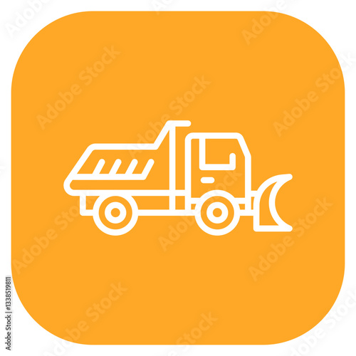 Snowplow Truck Icon