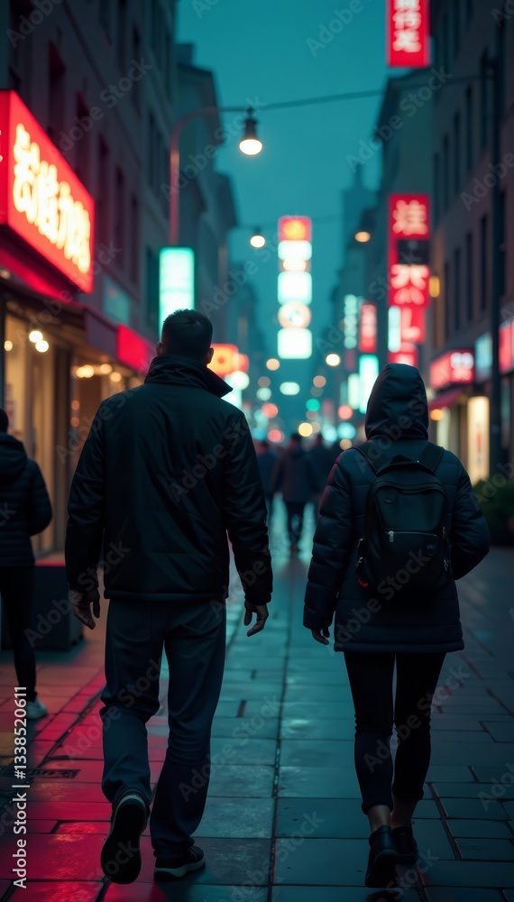 Anonymous individuals in motion with visible network links, cyber, society Anonymous individuals in motion with visible network links, cyber, society