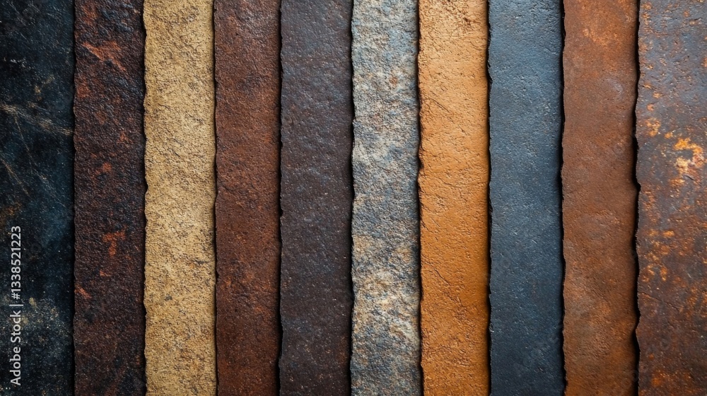 Vertical Strips Of Varied Brown And Gray Textures Vertical Strips Of Varied Brown And Gray Textures