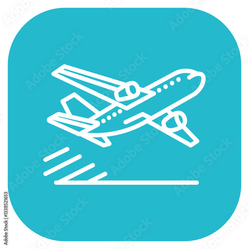 Freight Airplane Vector Icon