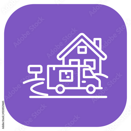 Last Mile Delivery Vector Icon