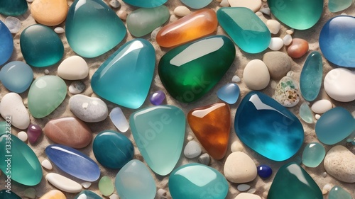 Wallpaper Mural colorful stones background Torontodigital.ca