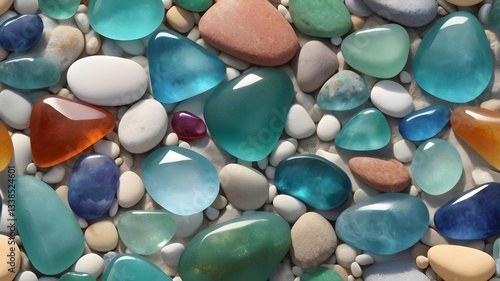 Wallpaper Mural colorful stones background Torontodigital.ca