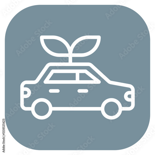 Green Carpool Vector Icon