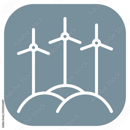 Wind Farm Vector Icon