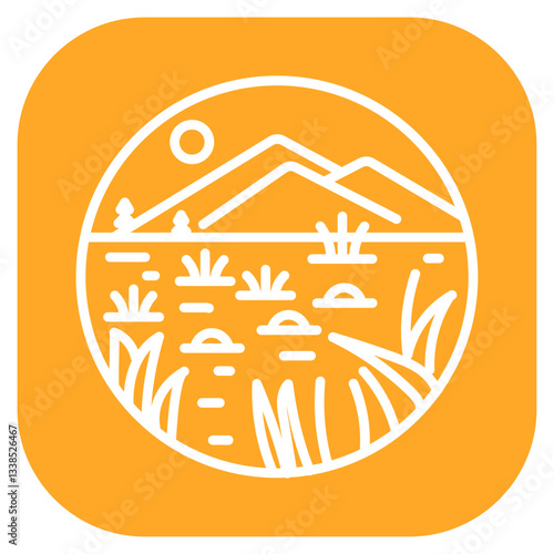Marshland Vector Icon