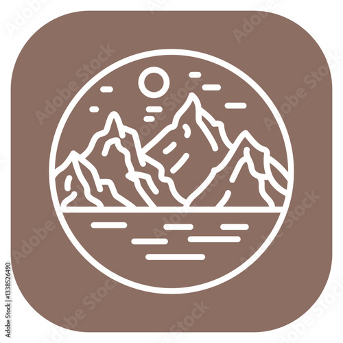 Rocky Highlands Vector Icon