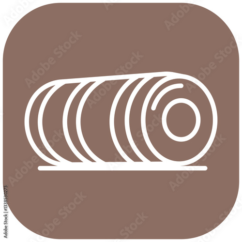 Foam Roller Vector Icon