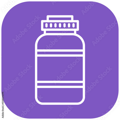 Gym Supplements Vector Icon