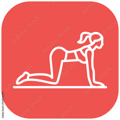Glute Bridge Vector Icon