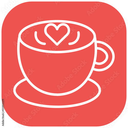 French Vanilla Latte Vector Icon