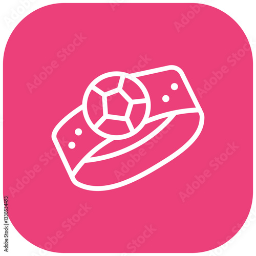 Soccer Captains Armband Vector Icon