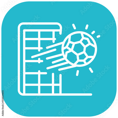 Soccer Crossbar Hit Vector Icon