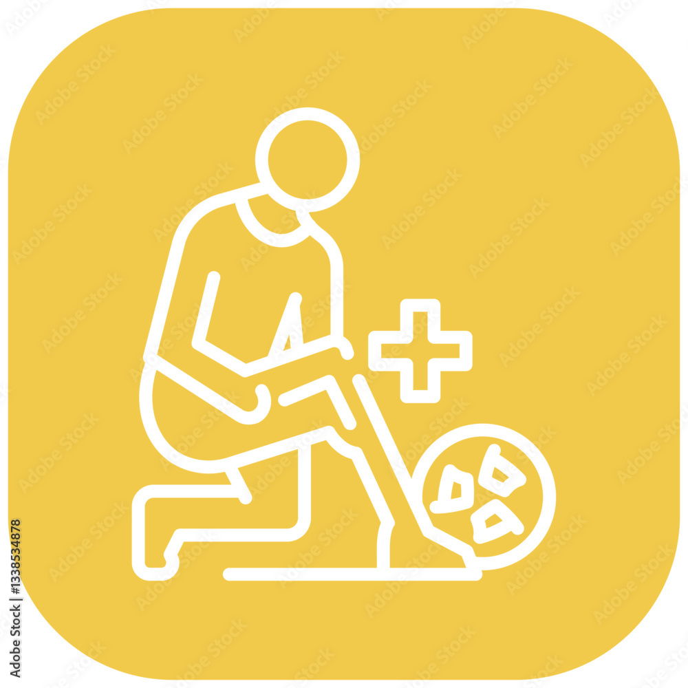 Soccer Injury Time Vector Icon Soccer Injury Time Vector Icon