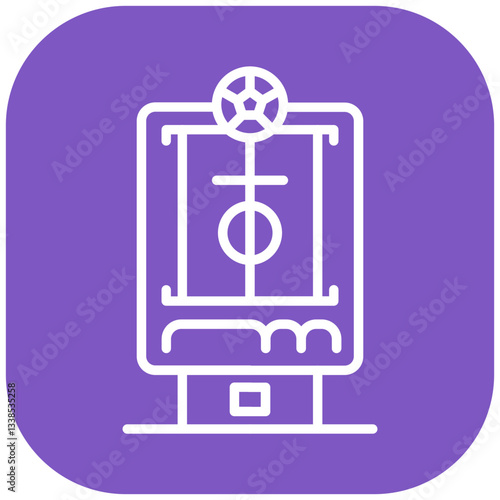 Soccer Substitution Board Vector Icon