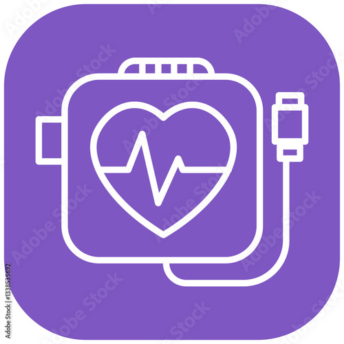 Defibrillator Pad Vector Icon