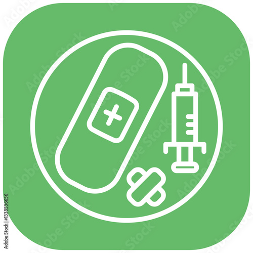 Wound Dressing Vector Icon