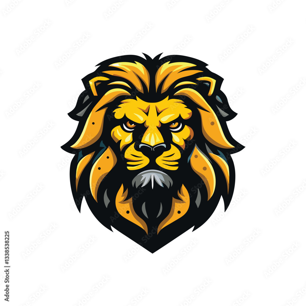 Obraz premium Creative lion mascot icon clip art lion vector lion logo design