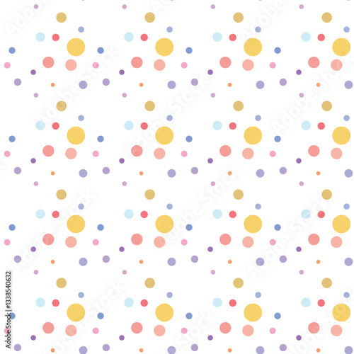 Texture with circles. Splash effect banner. Dotted abstract illustration with blurred drops of rain. Seamless pattern for fabric, textile.
