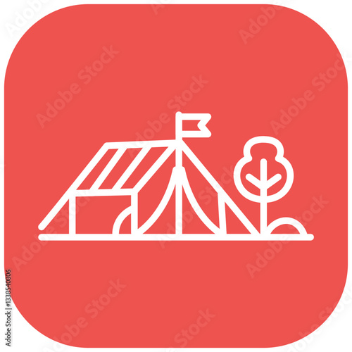 Campground Marker Vector Icon
